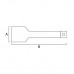 Black Hand Extension Bar 1/4 x 2''